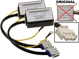 Motoplat Moto Guzzi V50 Nato CDI unit ECU ontsteking (2X) - MotoPlat 9635105