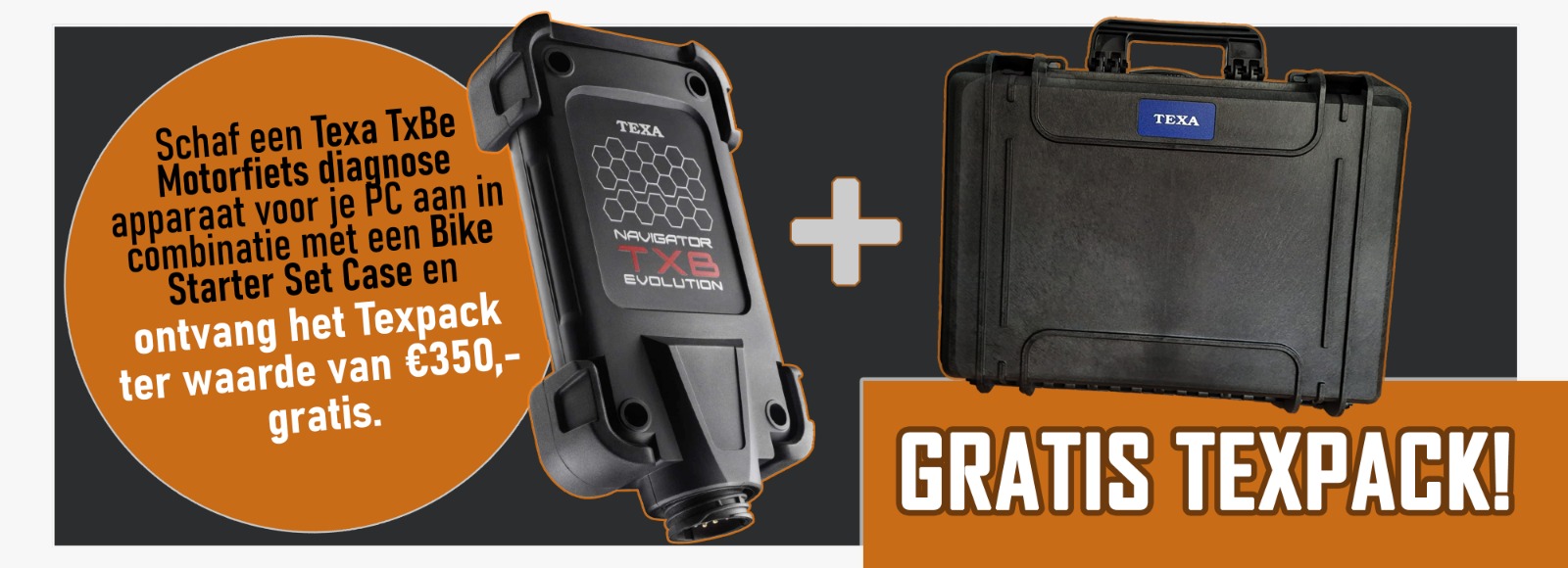 Texa Navigator TxBe bike for PC with suitcase and Texpack Texa Navigator TxBe bike for PC with suitcase and Texpack