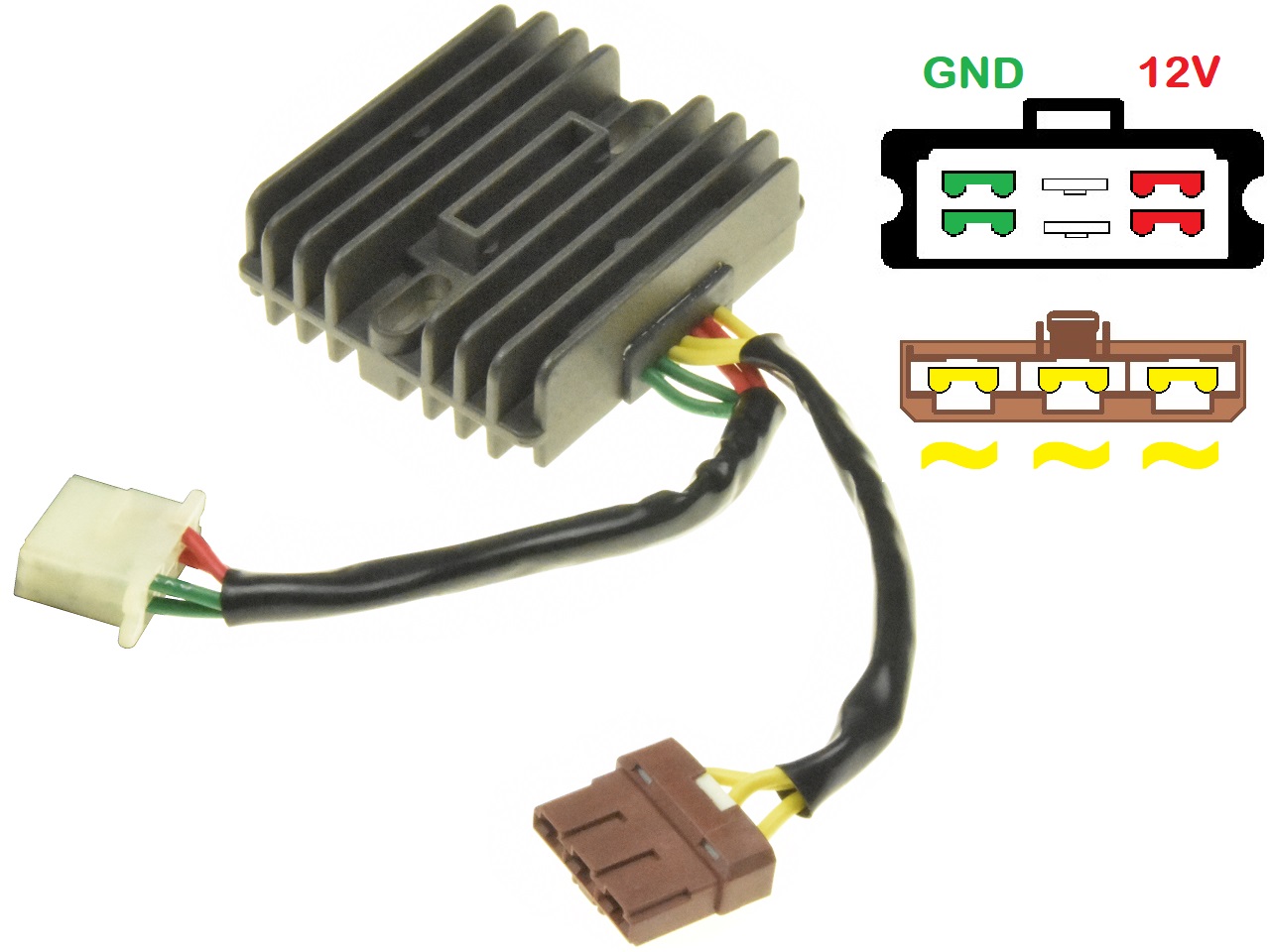 CARR9714-RSV-SL - MOSFET spannings regelaar gelijkrichter Aprilia RSV 1000 SL1000 Falco (AP8124267, SH541G-12) CARR9714-RSV-SL - MOSFET spannings regelaar gelijkrichter Aprilia RSV 1000 SL1000 Falco (AP8124267, SH541G-12)