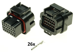 Moto Guzzi IAW 26 way ECU CDI ECM Ducati Monster dashboard motorcyle connector set Moto Guzzi IAW 26 way ECU CDI ECM Ducati Monster dashboard motorcyle connector set