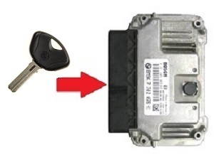 BMW 1x chip key programming → ECU unit