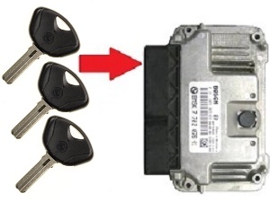 BMW 3x chip sleutel programmeren → ECU unit BMW 3x chip sleutel programmeren → ECU unit