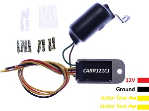 CARR121C1 - 2 fase voltage regulator with capacitor, no batterie needed - for LED lighting CARR121C1 - 2 fase voltage regulator with capacitor, no batterie needed - for LED lighting