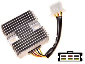 CARR141 Kawasaki MOSFET Voltage regulator rectifier (SH530-12, SH532-12, Shindengen)