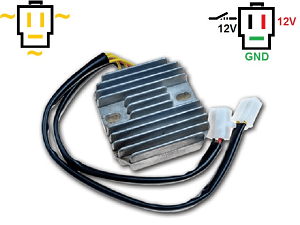CARR161 - CX500 MOSFET Voltage regulator rectifier (31600-415-008, SH232-12, Shindengen)