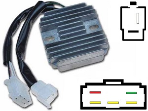 CARR331 - Kawasaki KZ750 MOSFET Spanningsregelaar gelijkrichter (rotor-2)