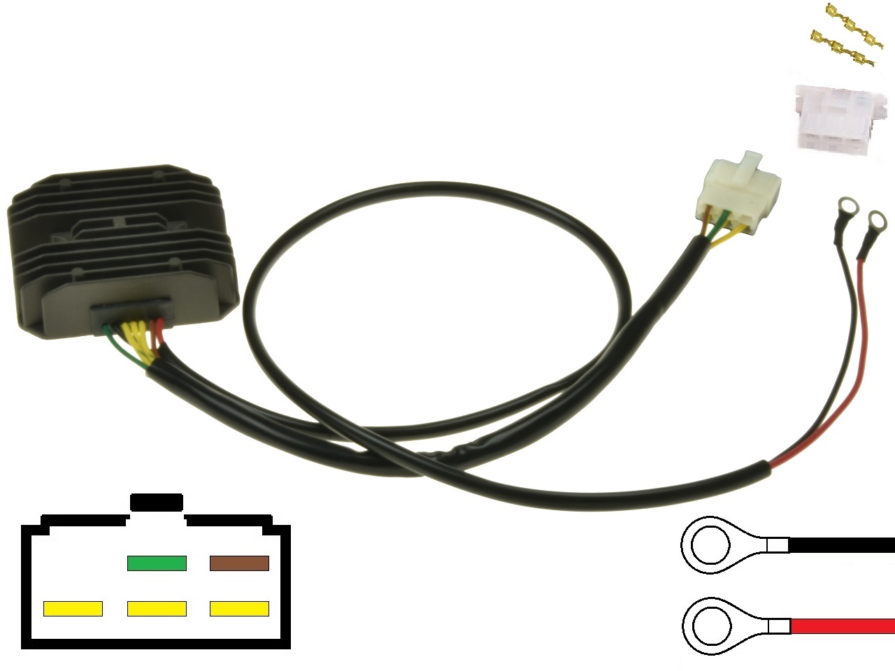 CARR451 - BMW Moto Guzzi MOSFET Spanningsregelaar gelijkrichter - Rotor-1 CARR451 - BMW Moto Guzzi MOSFET Spanningsregelaar gelijkrichter - Rotor-1