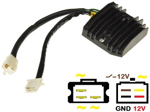 CARR20471 - Kawasaki Z1300 MOSFET Spanningsregelaar gelijkrichter (SH230-12, SH530-12 Shindengen) CARR20471 - Kawasaki Z1300 MOSFET Spanningsregelaar gelijkrichter (SH230-12, SH530-12 Shindengen)
