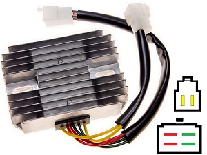 CARR521 Ducati MG 2-fase MOSFET Régulateur de tension redresseur 54040131A / SH673-12