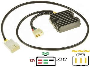 CARR694-X11 Honda CB1100SF X11 X-Eleven MOSFET Spanningsregelaar gelijkrichter Lithium Ion - 31600-MCC-601