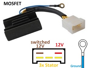 CARR8254 Aprilia MOSFET Voltage regulator rectifier