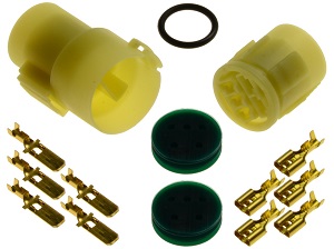 CKK7053F - Motorbike connector plug set waterproof (round 5 pole) Aprilia Tuono CKK7053F - Motorbike connector plug set waterproof (round 5 pole) Aprilia Tuono