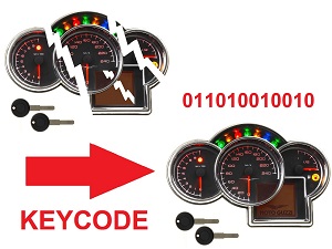 Moto Guzzi gegevens kopiëren sleutel code mile km Moto Guzzi gegevens kopiëren sleutel code mile km