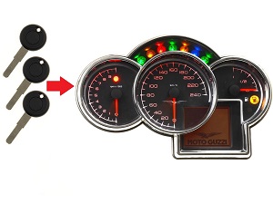 Moto Guzzi 3x transponder sleutel programmeren → telerunit Moto Guzzi 3x transponder sleutel programmeren → telerunit