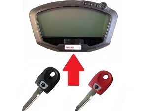Ducati 2x chip sleutel programmeren → unit Ducati 2x chip sleutel programmeren → unit