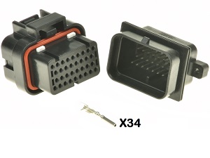 Moto Guzzi IAW 34 voudige ECU CDI ECM Ducati Monster tellerunit motorfiets stekker aansluiting set Moto Guzzi IAW 34 voudige ECU CDI ECM Ducati Monster tellerunit motorfiets stekker aansluiting set
