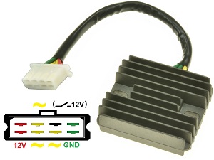 CARR291 - Honda MOSFET Spanningsregelaar gelijkrichter CARR291 - Honda MOSFET Spanningsregelaar gelijkrichter