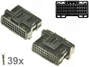 Kawasaki Suzuki Honda 39 voudige ECU CDI ECM motorfiets stekker aansluiting zwart Kawasaki Suzuki Honda 39 voudige ECU CDI ECM motorfiets stekker aansluiting zwart