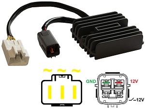 CARR551-ZX6R Ninja ZX6R ZX-6R ZX600P 2007 2008 MOSFET Spanningsregelaar gelijkrichter (FH016-AA, FH016AA, 21066-0025, 210660025) CARR551-ZX6R Ninja ZX6R ZX-6R ZX600P 2007 2008 MOSFET Spanningsregelaar gelijkrichter (FH016-AA, FH016AA, 21066-0025, 210660025)