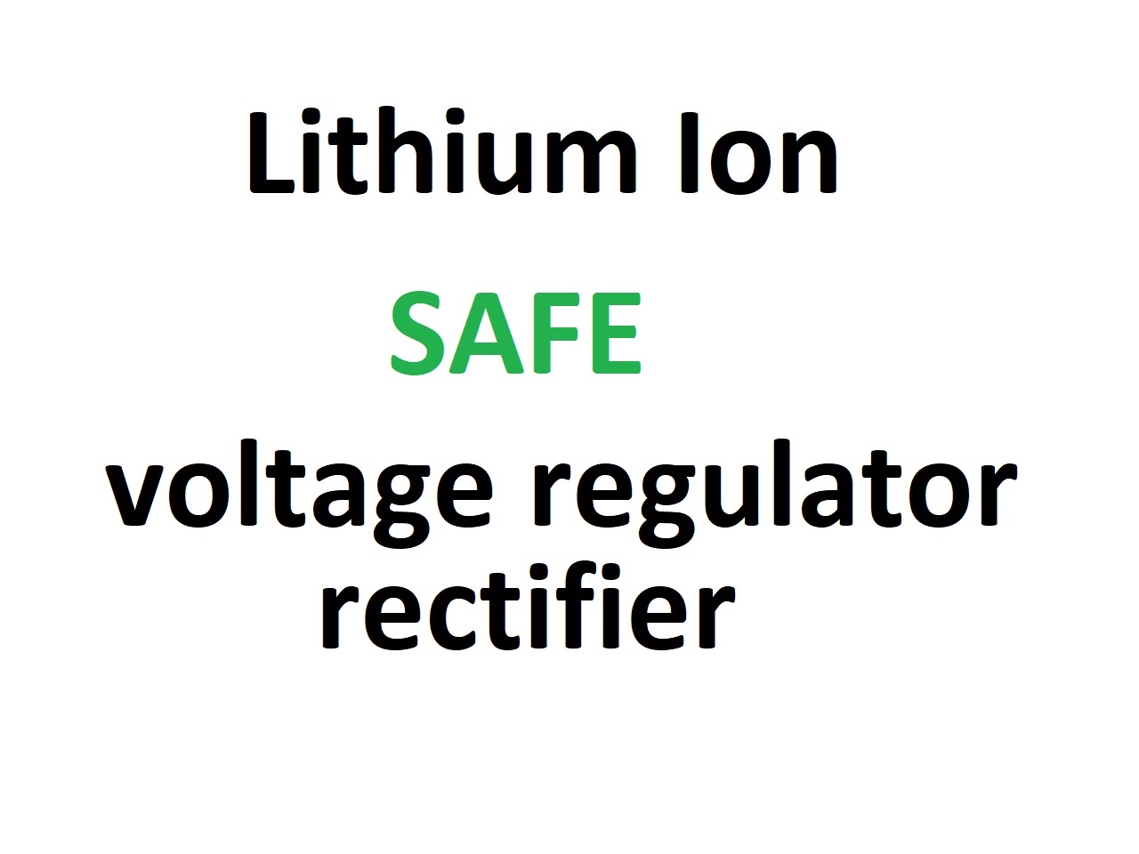 Regulator rectifier, also suitable for lithium ion batteries Regulator rectifier, also suitable for lithium ion batteries