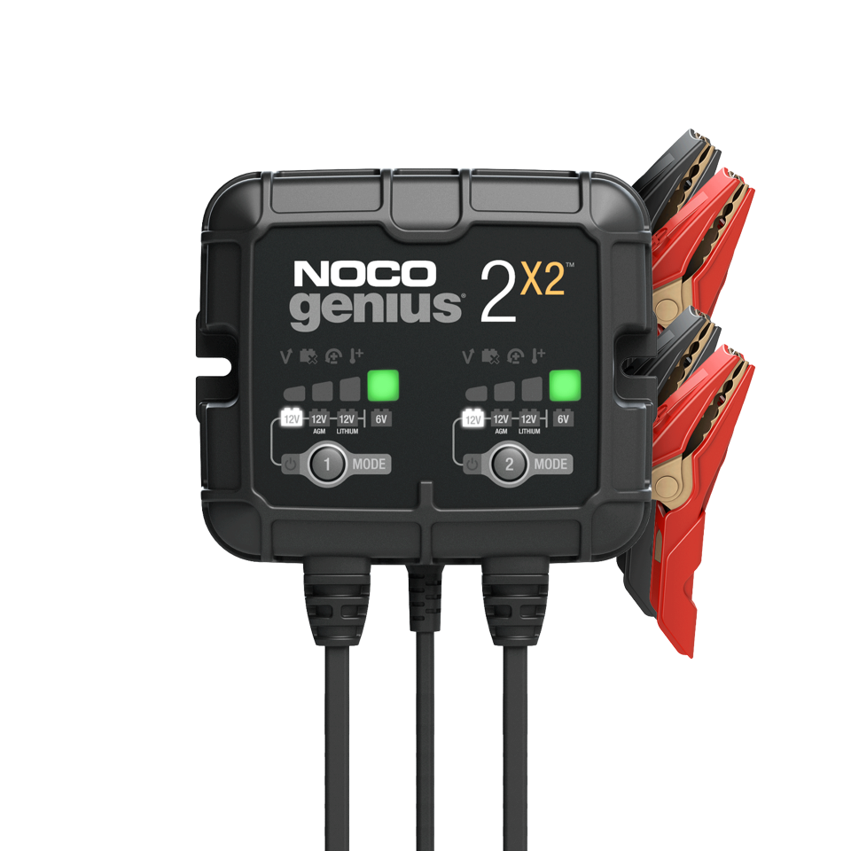 Noco Genius 2x2 - double 6V/12V Battery Charger trickle charger (also suitable for Lithium Ion batteries)