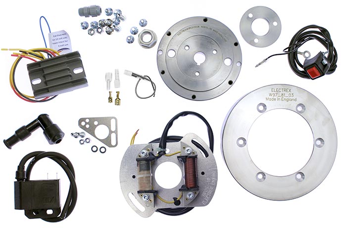 Stator Kit - STK-970L Villiers 197 Villiers 280, 9E, 32A, 197-280cc engines - Klik op de afbeelding om het venster te sluiten