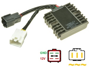 Suzuki AN400 Burgman MOSFET Spanningsregelaar gelijkrichter (OEM 32800-47H50, 32800-05H20) Suzuki AN400 Burgman MOSFET Spanningsregelaar gelijkrichter (OEM 32800-47H50, 32800-05H20)