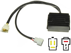 CARR201-DR - Suzuki DR125 DR200 RG125 MOSFET Spanningsregelaar gelijkrichter (SH553B-13, 08D10) CARR201-DR - Suzuki DR125 DR200 RG125 MOSFET Spanningsregelaar gelijkrichter (SH553B-13, 08D10)