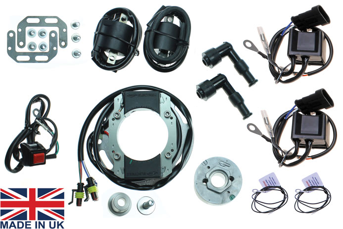 Stator Kit - STK-250 Suzuki GT250, T20, TR250, T500, T500R Race Ignition System - Klik op de afbeelding om het venster te sluiten