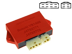 Suzuki VS1400 Intruder VX51L igniter ignition module CDI TCI Box J4T02771 J4T02772 (8 + 4 pins connectors)