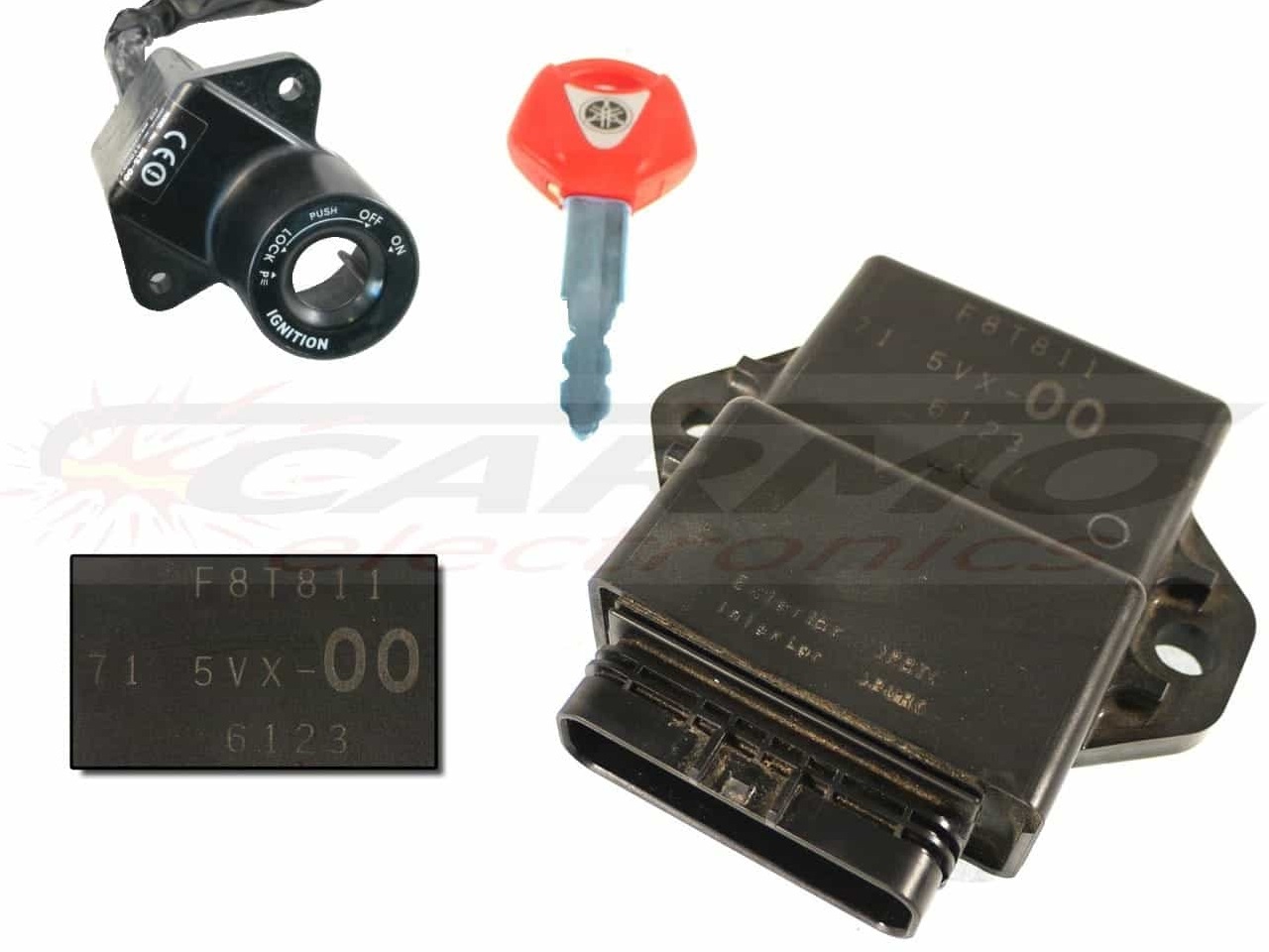 FZ6S Fazer ECU ECM CDI motor computer unit (F8T811, F8T812, F8T813, 71 5VX-00, 5VX-10, 5VX-20)