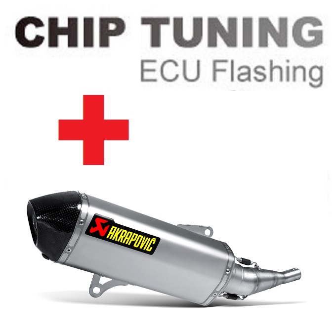 Yamaha X-City 250 Hoge Performance ECU Flash tuning + Akrapovic S-Y2SO7-HRSS (Stage 3)