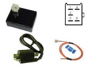 Improved Zongshen 50cc Yakaz igniter ignition module CDI TCI Box set Improved Zongshen 50cc Yakaz igniter ignition module CDI TCI Box set