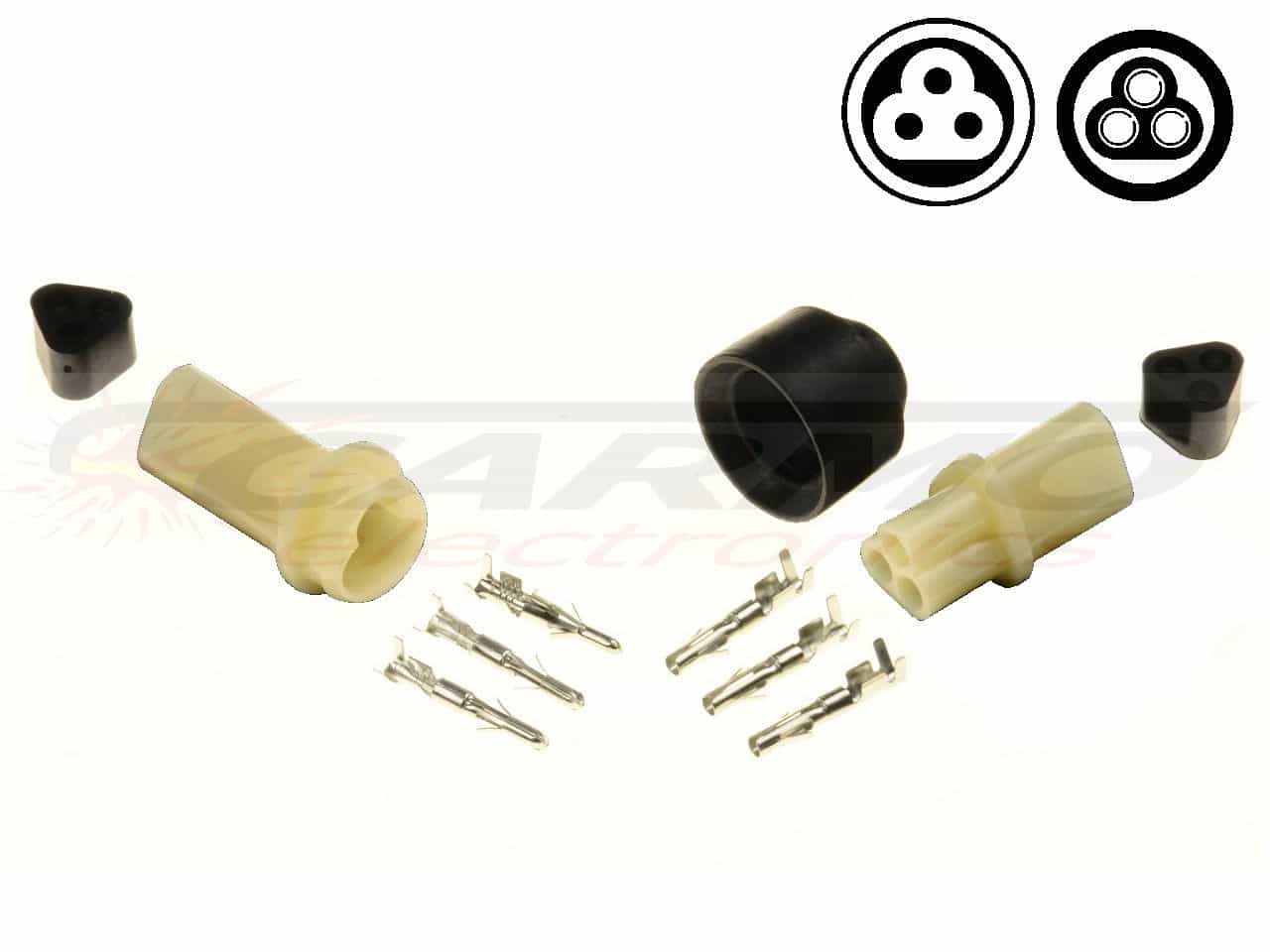 3 pin YPC Sealed connector set - off-road motorfiets connector - Klik op de afbeelding om het venster te sluiten