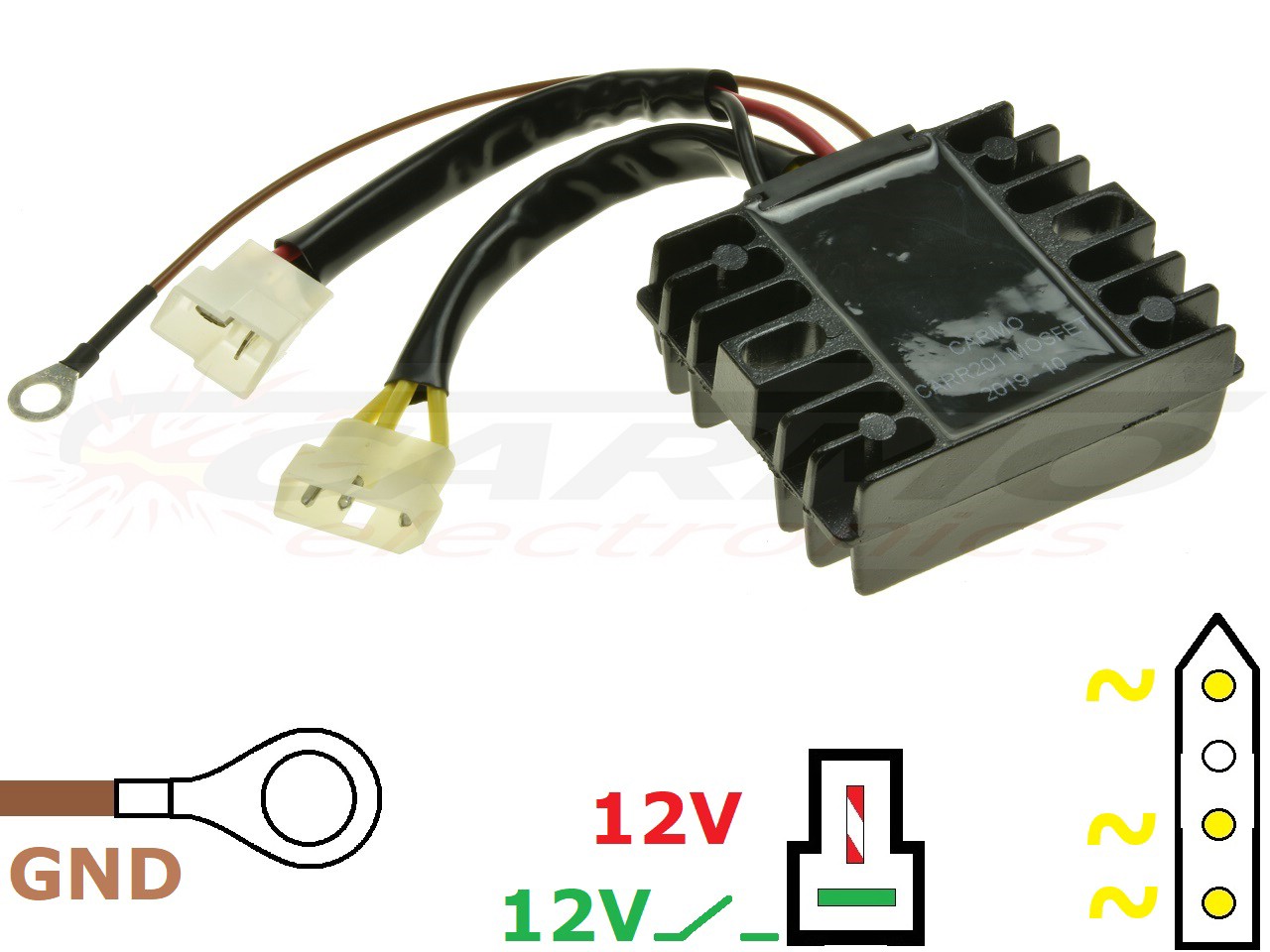 CARR204-BMW F650 F800 MOSFET Spanningsregelaar gelijkrichter - Klik op de afbeelding om het venster te sluiten