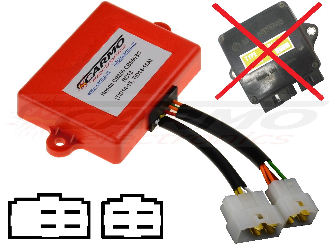 Honda CB650 CB650SC CDI unit ECU ontsteking (TID14-15, TID14-15A) - Klik op de afbeelding om het venster te sluiten