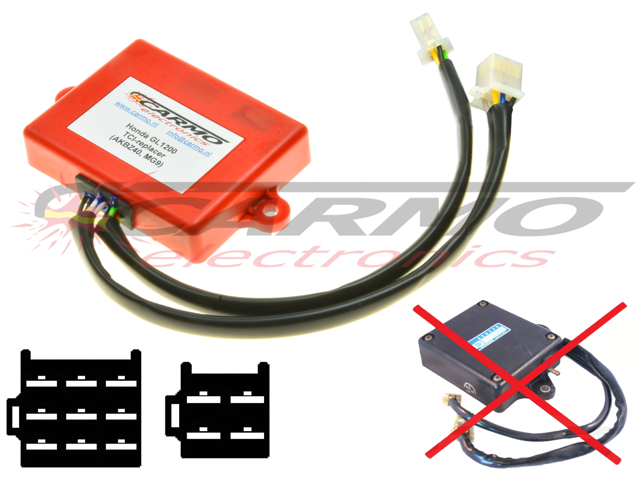 Honda GL1200 CDI unit ECU ontsteking (MG9, AKBZ40) - Klik op de afbeelding om het venster te sluiten