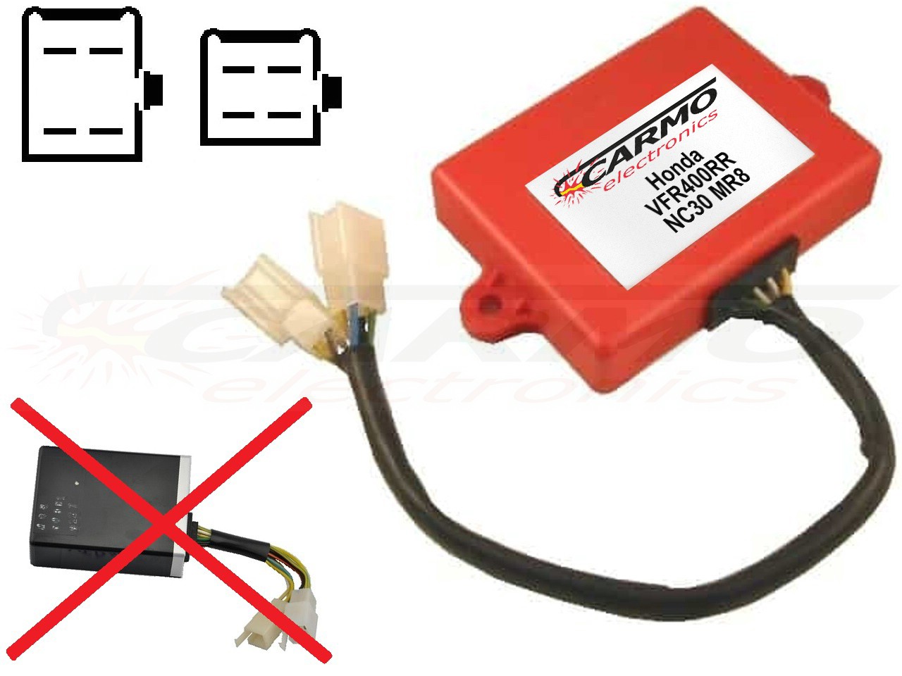 Honda VFR400 VFR400RR NC30 CDI unit ECU ontsteking (30400-MR8-600) - Klik op de afbeelding om het venster te sluiten