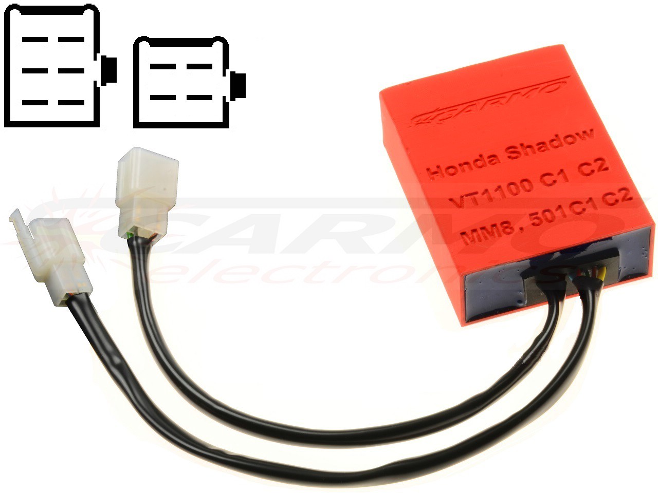 Honda VT1100 C1 C2 CDI unit ECU ontsteking (MM8, 501C1, 501C2) - Klik op de afbeelding om het venster te sluiten