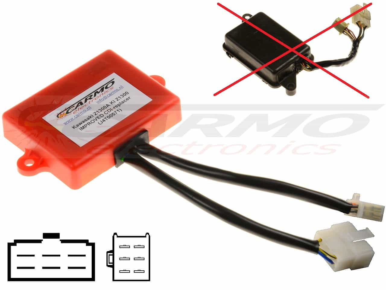 Kawasaki Z1300A KZ1300 CDI IC Igniter 21119-1023, J4T00571 - Klik op de afbeelding om het venster te sluiten