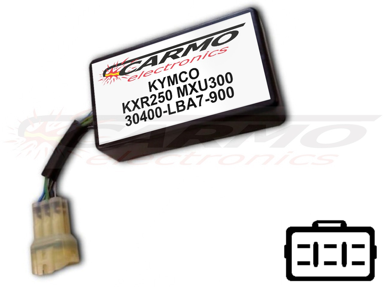 Kymco KXR250 MXU250 CDI unit ECU ontsteking (30400-LBA7-900, CT-LBA7-00) - Klik op de afbeelding om het venster te sluiten