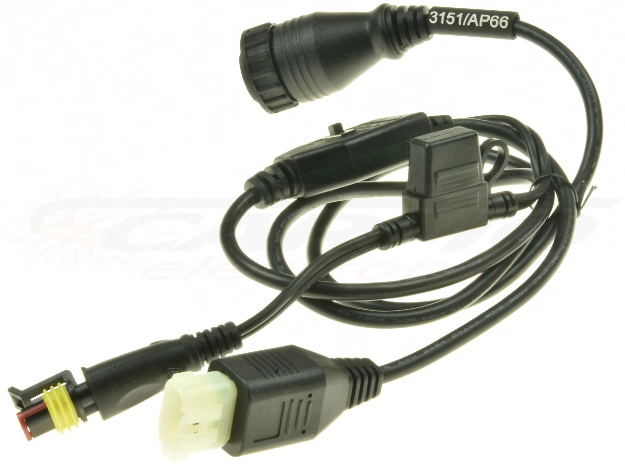 3151/AP66 Motorfiets Yamaha cross diagnose en voedings- kabel TEXA-3913318 - Klik op de afbeelding om het venster te sluiten