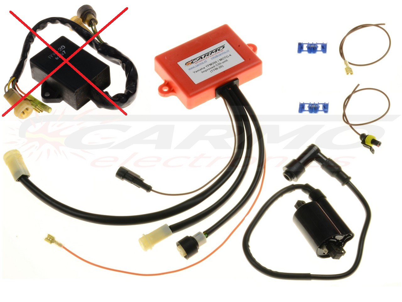 Yamaha YFM350 Big-Bear Moto4 CDI unit ECU ontsteking set (1YW-20) - Klik op de afbeelding om het venster te sluiten